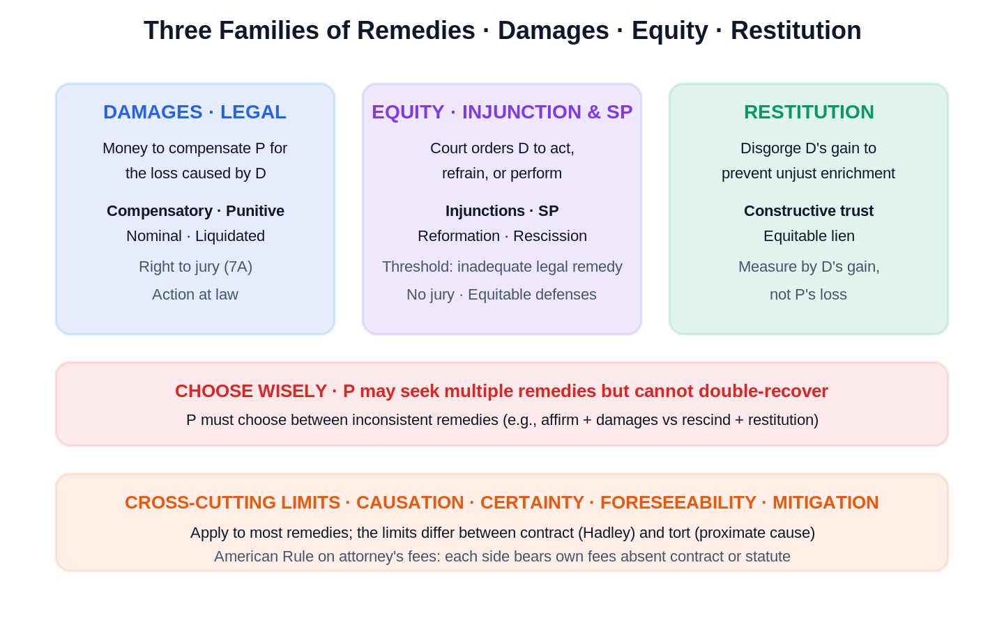 Remedies visual rule diagram|救濟法 圖解